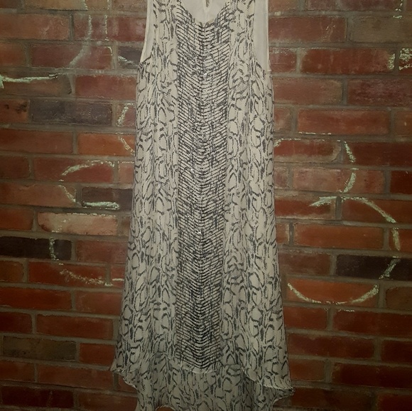 Haute Hippie Beaded High Low Silk Dress XS - Picture 4 of 5